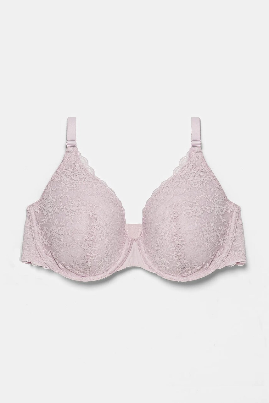 women\'secret sutien culoarea roz, dantela, modelator, 5669036