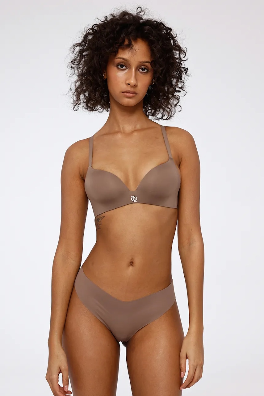 GOD SAVE QUEENS sutien TEARDROP BRA culoarea bej, uni, GSQ-135-116