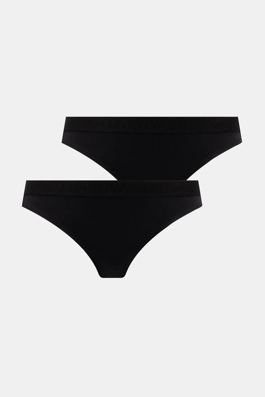 Emporio Armani Underwear chiloți 2-pack culoarea negru, EW000404 AF10891