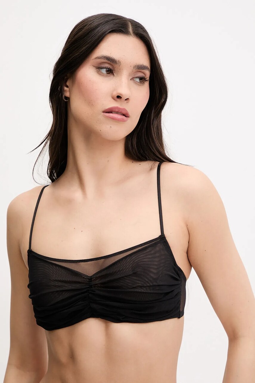 Zhilyova sutien Amora culoarea negru, transparent, uni, 226010201