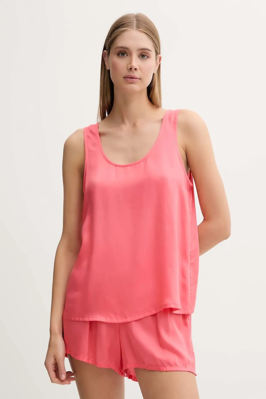 United Colors of Benetton pijama culoarea roz, 41HY3P00S