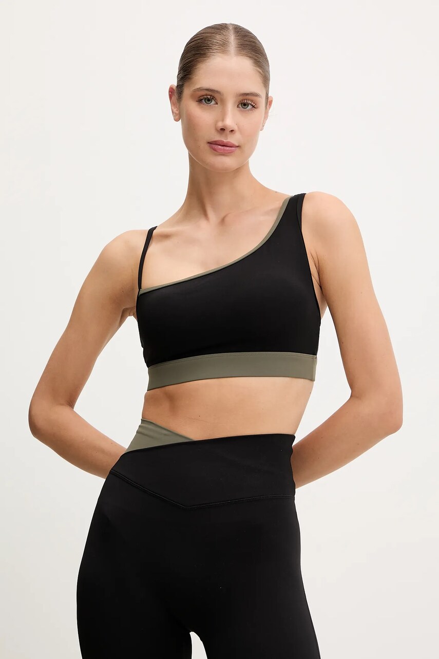 P.E Nation sutien sport Chelsea culoarea negru, uni, 252C042