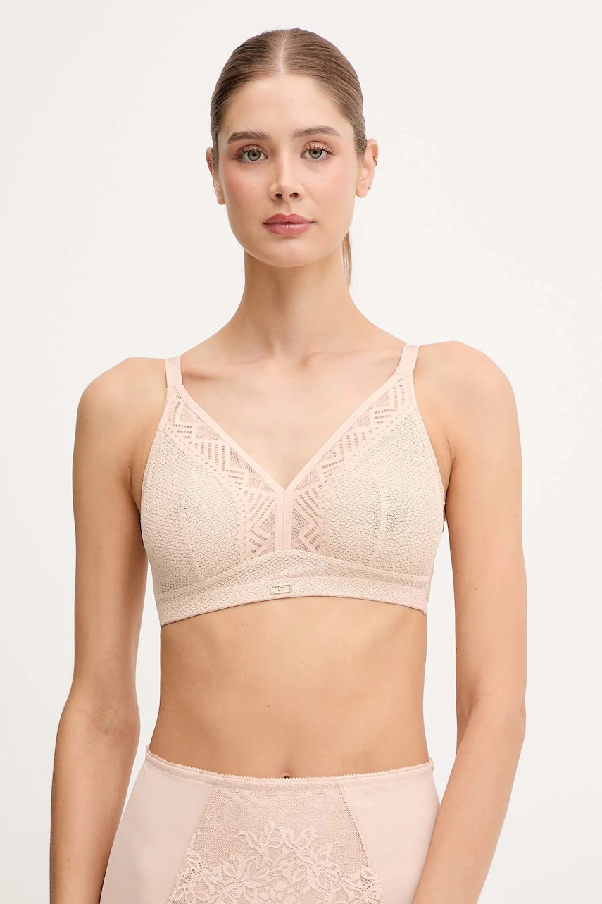 Chantelle sutien culoarea bej, dantela, uni, C13XP0