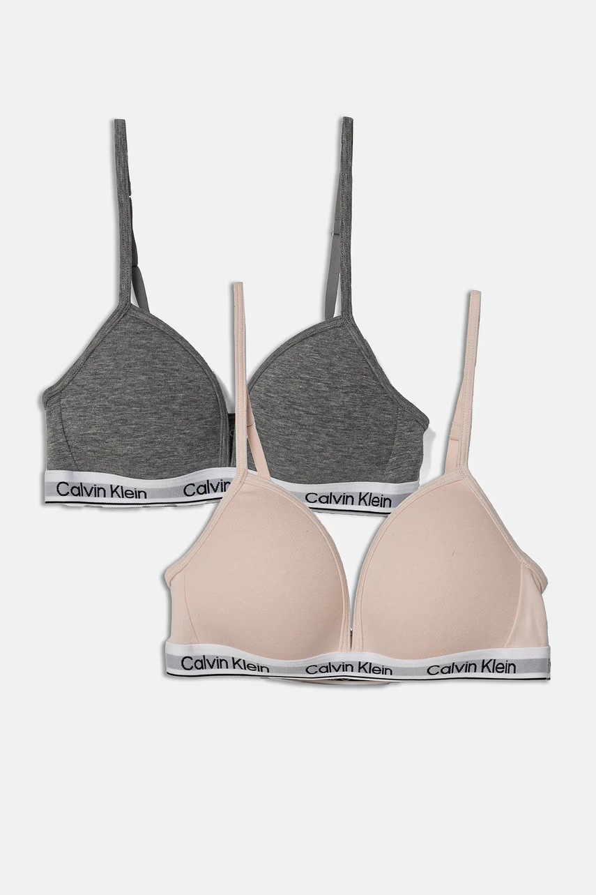 Levně Podprsenka Calvin Klein Underwear 2-pack růžová barva, G80G800741