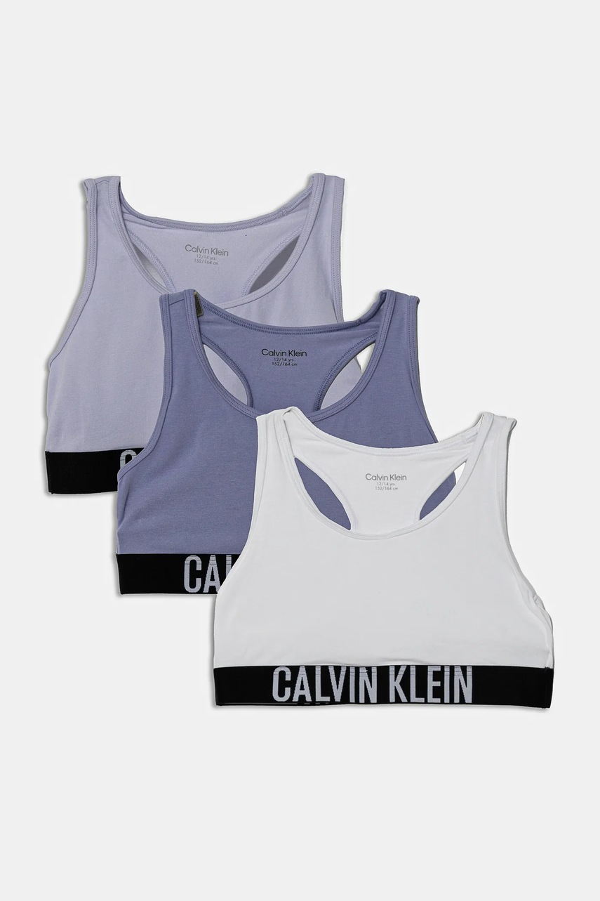 

Детски спортен сутиен Calvin Klein Underwear (3 броя) в лилаво G80G800745, Виолетов