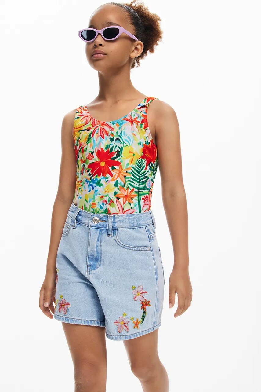 Desigual costum de baie dintr-o bucată pentru copii culoarea rosu, 25SGMK03