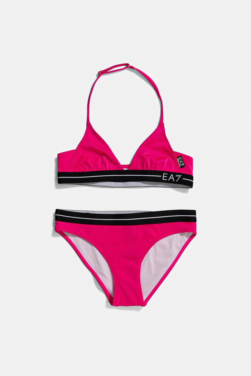 EA7 Emporio Armani costum de baie pentru copii din două piese culoarea roz, 7G000091 AF12213