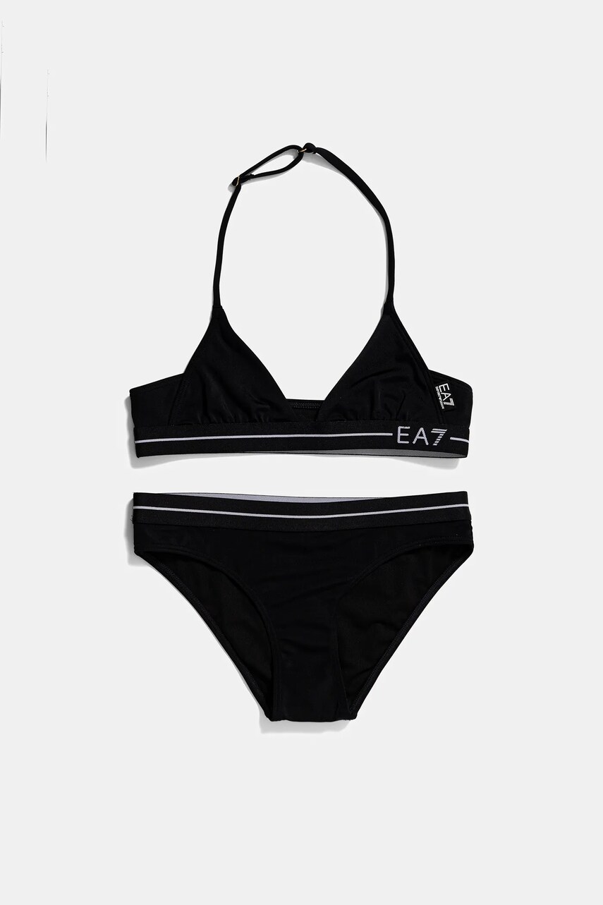 EA7 Emporio Armani costum de baie pentru copii din două piese culoarea negru, 7G000091 AF12213