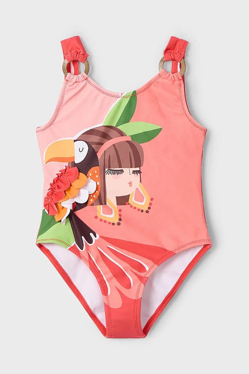 Mayoral costum de baie dintr-o bucată pentru copii culoarea portocaliu, 3718