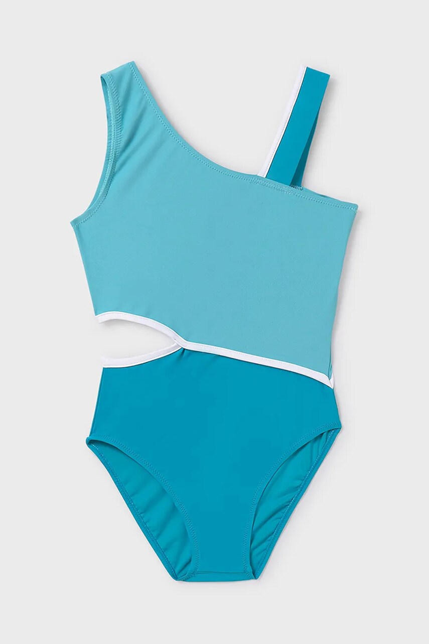 Mayoral costum de baie dintr-o bucata pentru copii culoarea turcoaz, 6771