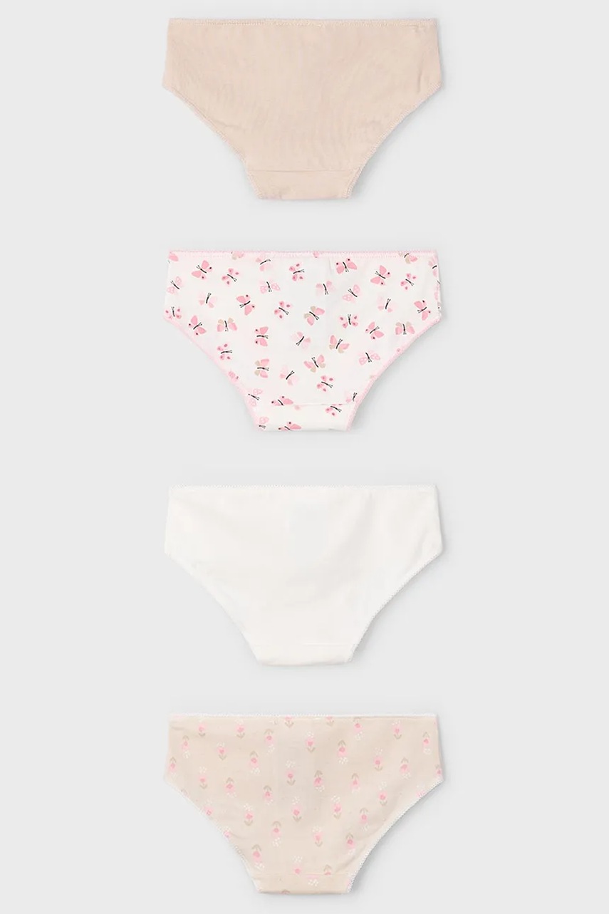 Детские трусы Mayoral 4 шт цвет бежевый 10901