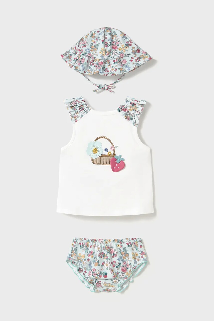 Mayoral Newborn costum de baie pentru bebelusi culoarea turcoaz, 1668