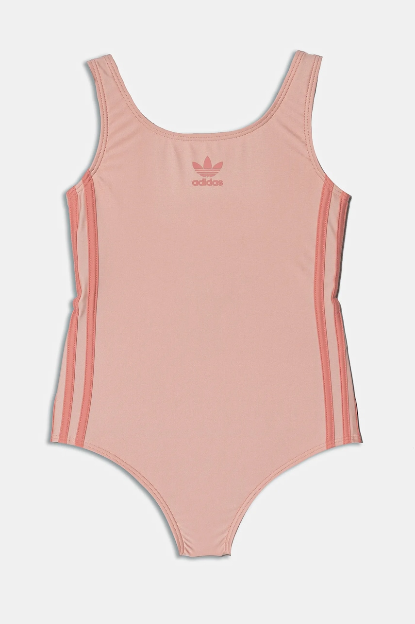 adidas Performance costum de baie dintr-o bucată pentru copii culoarea roz, JC6253 adidas Performance costum de baie dintr-o bucată pentru copii culoarea roz, JC6253
