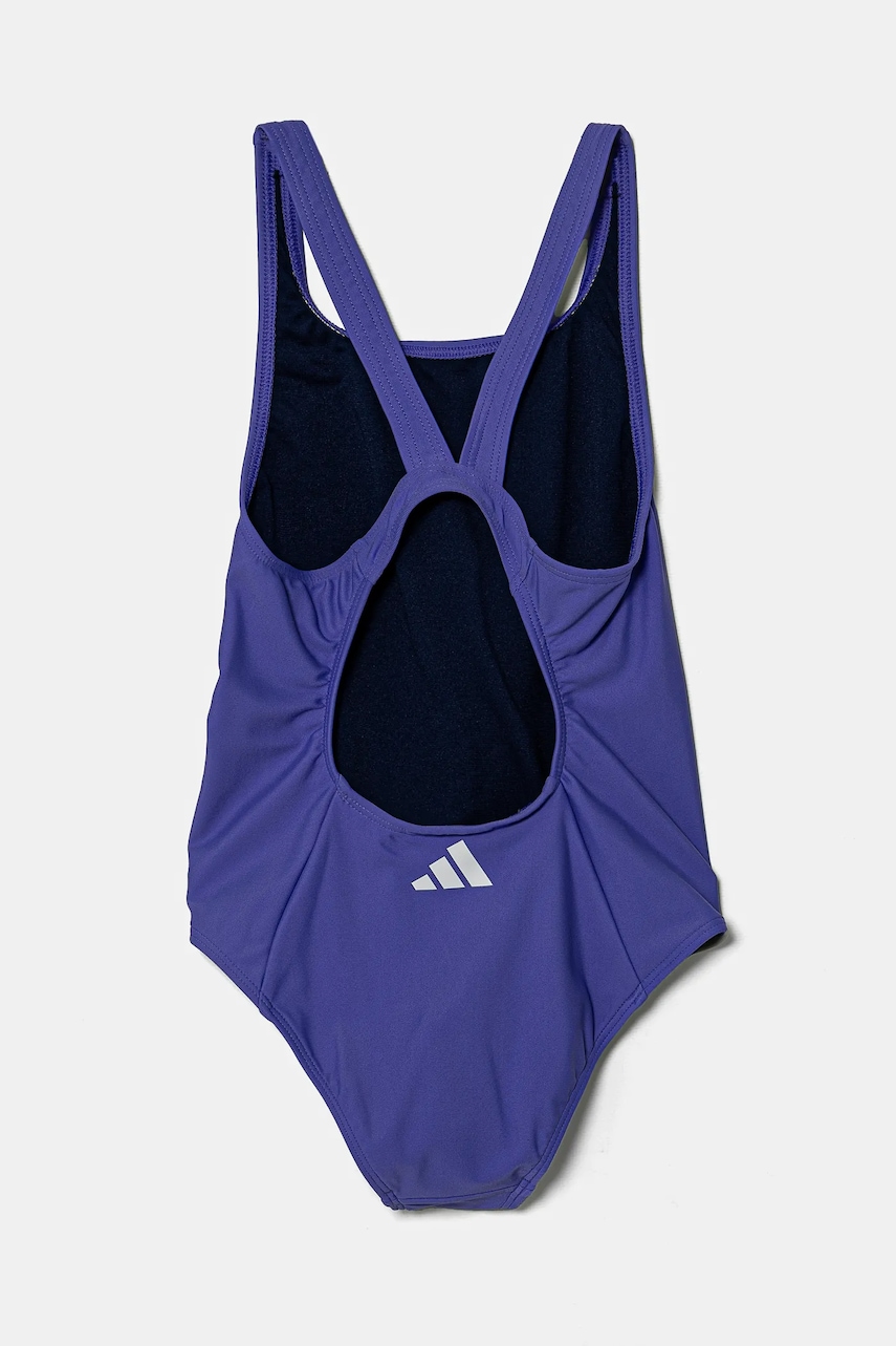 Детский слитный купальник adidas Performance цвет фиолетовый JG8480 Детский слитный купальник adidas Performance цвет фиолетовый JG8480
