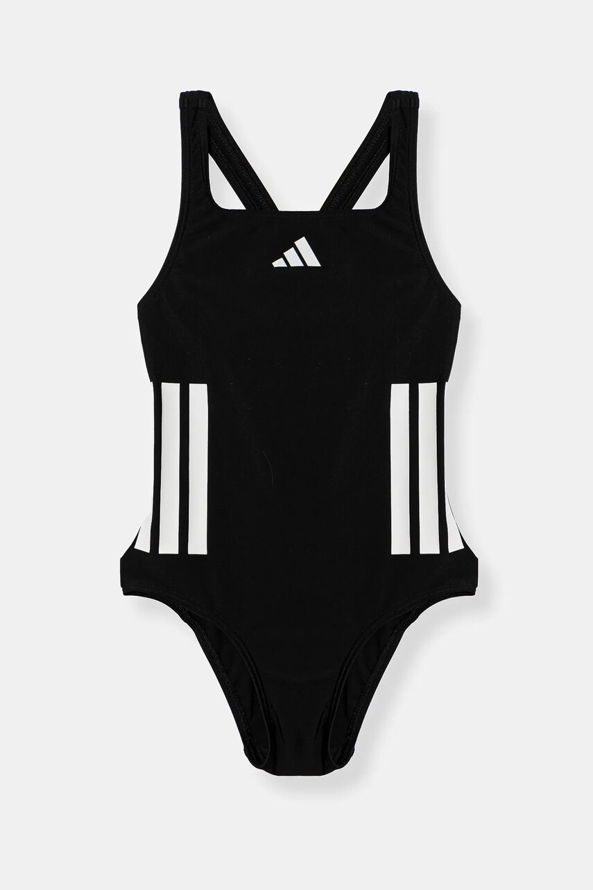 adidas Performance costum de baie dintr-o bucată pentru copii culoarea negru, JN6577