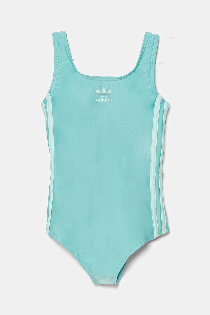 adidas Performance costum de baie dintr-o bucată pentru copii culoarea turcoaz, JN6923 adidas Performance costum de baie dintr-o bucată pentru copii culoarea turcoaz, JN6923
