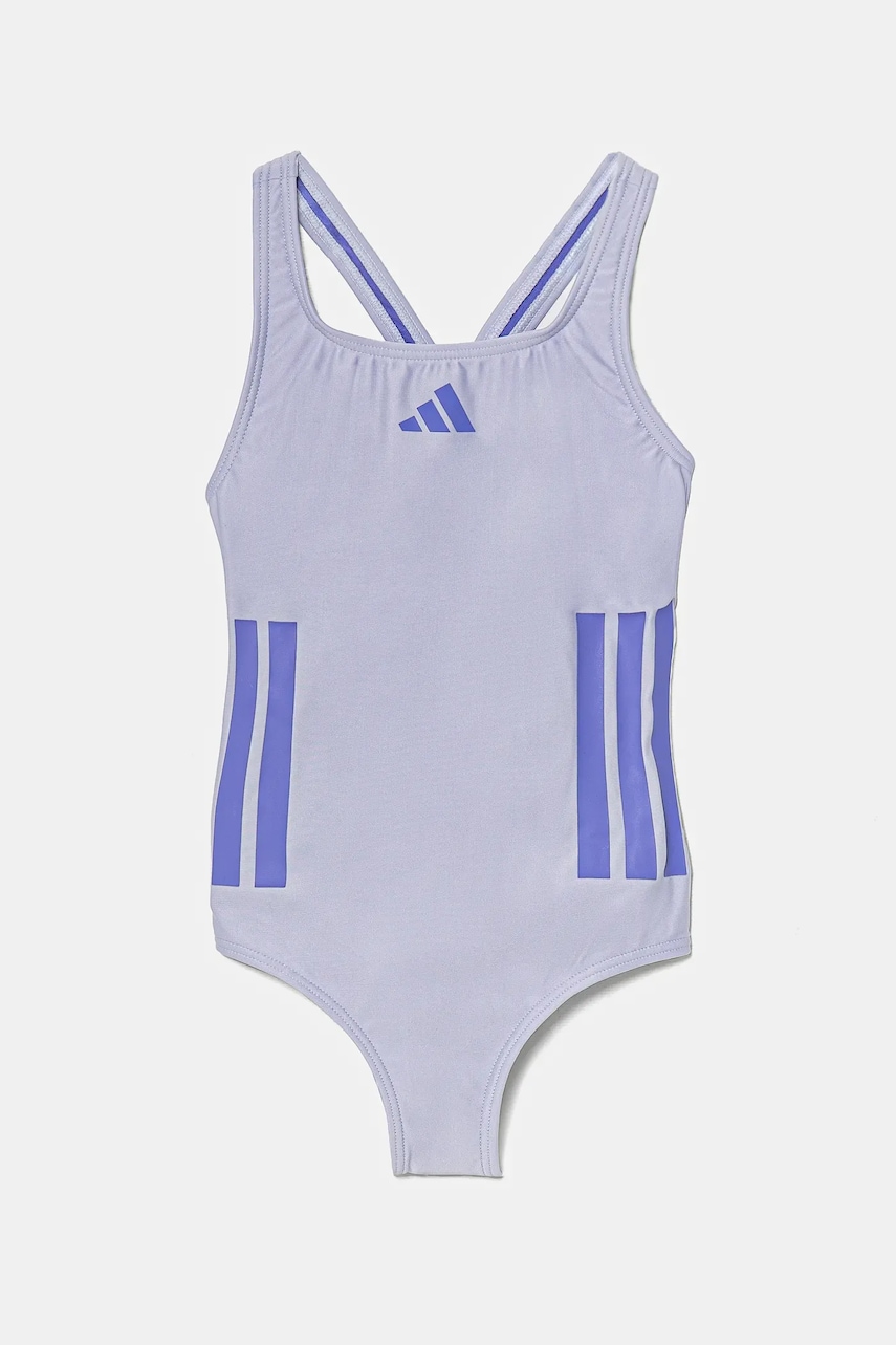 adidas Performance costum de baie dintr-o bucată pentru copii culoarea violet, JN6588 adidas Performance costum de baie dintr-o bucată pentru copii culoarea violet, JN6588