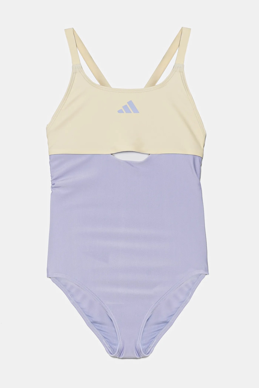 adidas Performance costum de baie dintr-o bucată pentru copii culoarea violet, JG3546 adidas Performance costum de baie dintr-o bucată pentru copii culoarea violet, JG3546