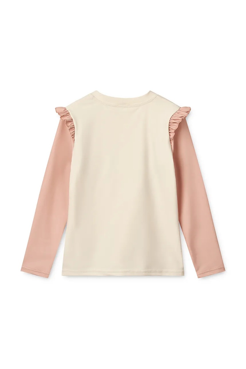 Дитячий купальний лонгслів Liewood Tenley Placement Swim Tee колір помаранчевий LW19007