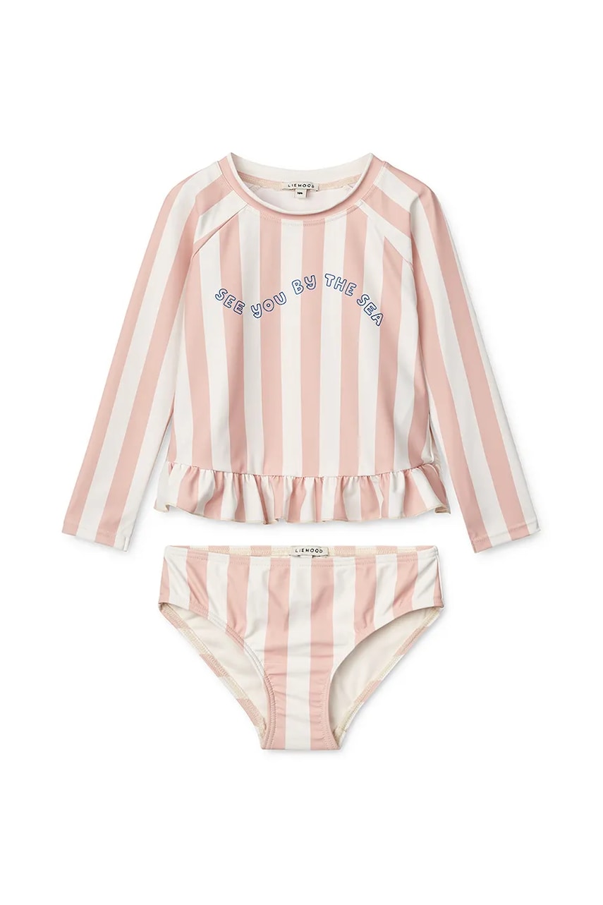 Liewood costum de baie pentru copii din două piese Dagny Swim Set culoarea roz, LW19668 Liewood costum de baie pentru copii din două piese Dagny Swim Set culoarea roz, LW19668