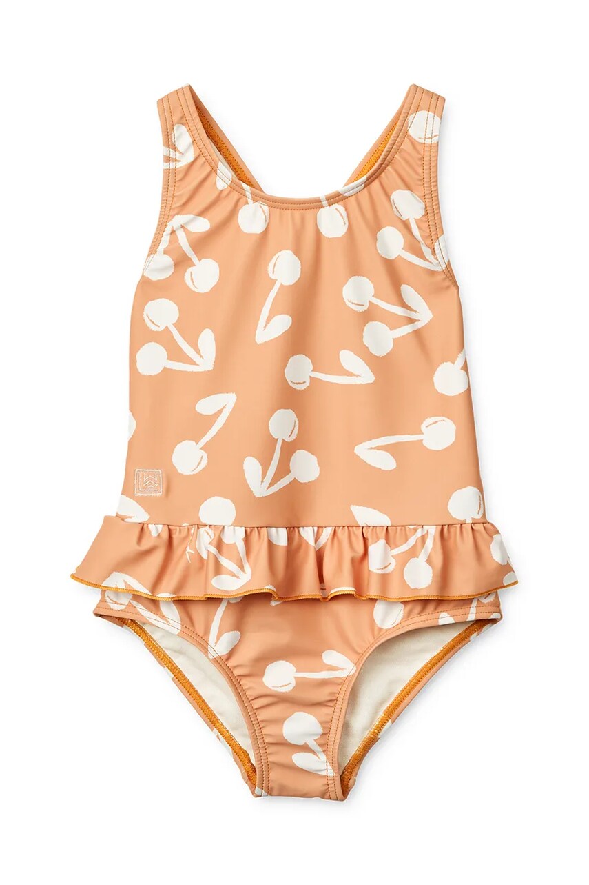 Liewood costum de baie dintr-o bucata pentru copii Amara Printed Swimsuit culoarea portocaliu, LW19983