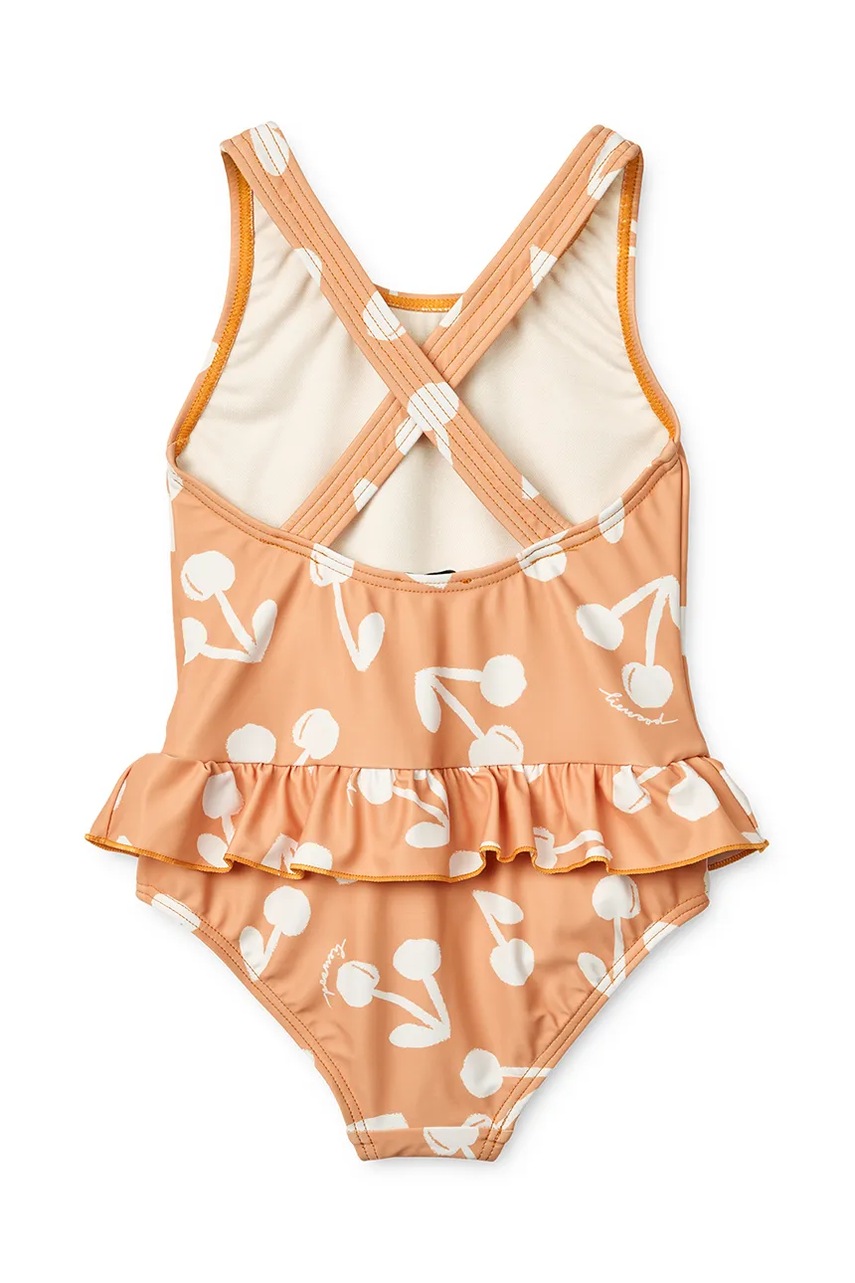 Детский слитный купальник Liewood Amara Printed Swimsuit цвет оранжевый LW19983