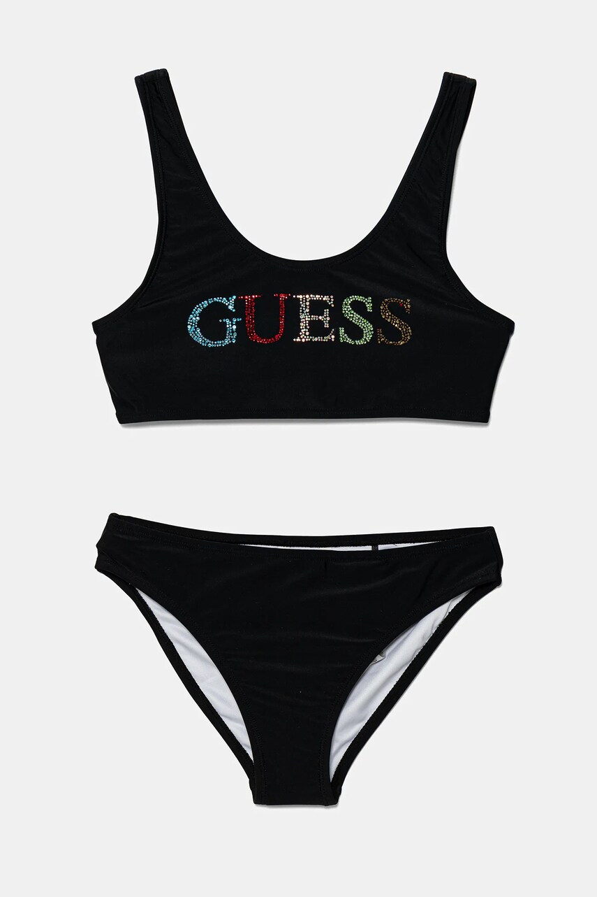 Levně Dvoudílné dětské plavky Guess 2-pack černá barva, J5GZ00 KCA60