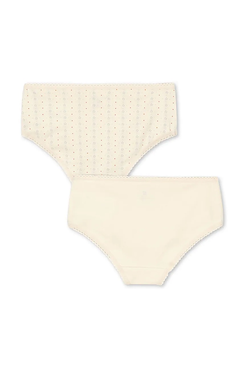 Детские трусы Konges Sløjd BASIC 2 PACK GIRL UNDERPANTS GOTS 2 шт цвет бежевый KS102257