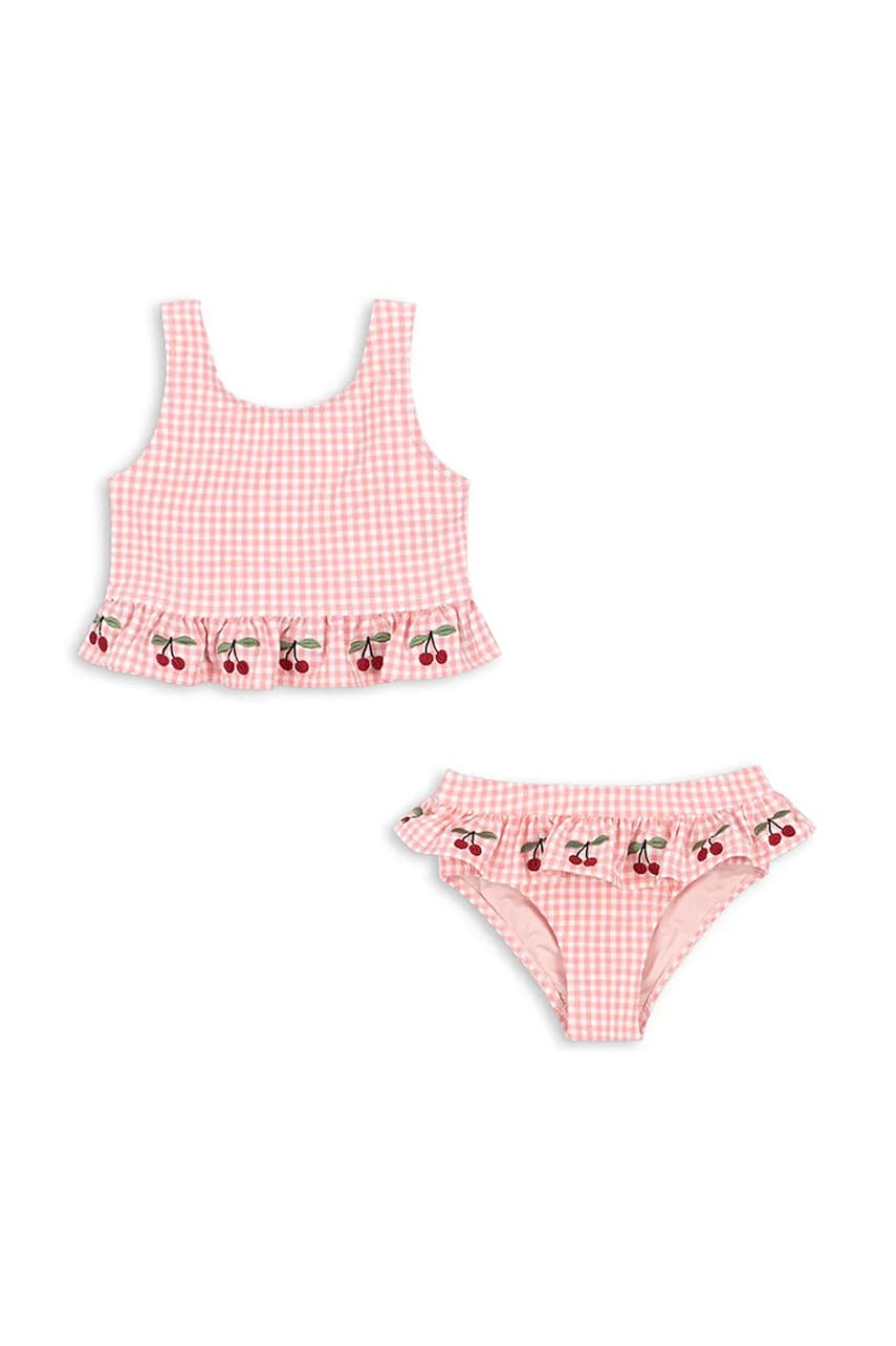 Konges Sløjd costum de baie pentru copii din două piese SOLINE BIKINI culoarea roz, KS102495