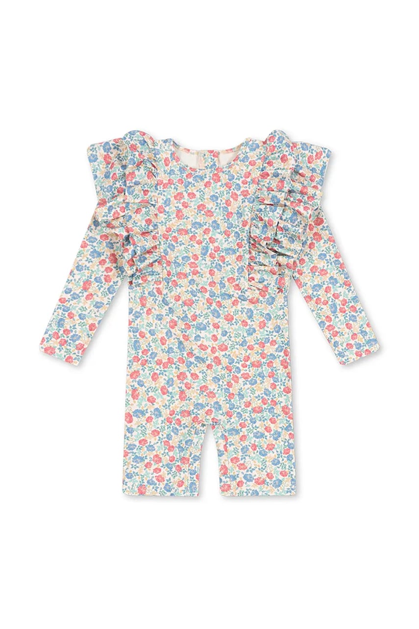 Konges Sløjd costum de baie pentru copii MANUCA FRILL ONESIE GRS KS102511 Konges Sløjd costum de baie pentru copii MANUCA FRILL ONESIE GRS KS102511
