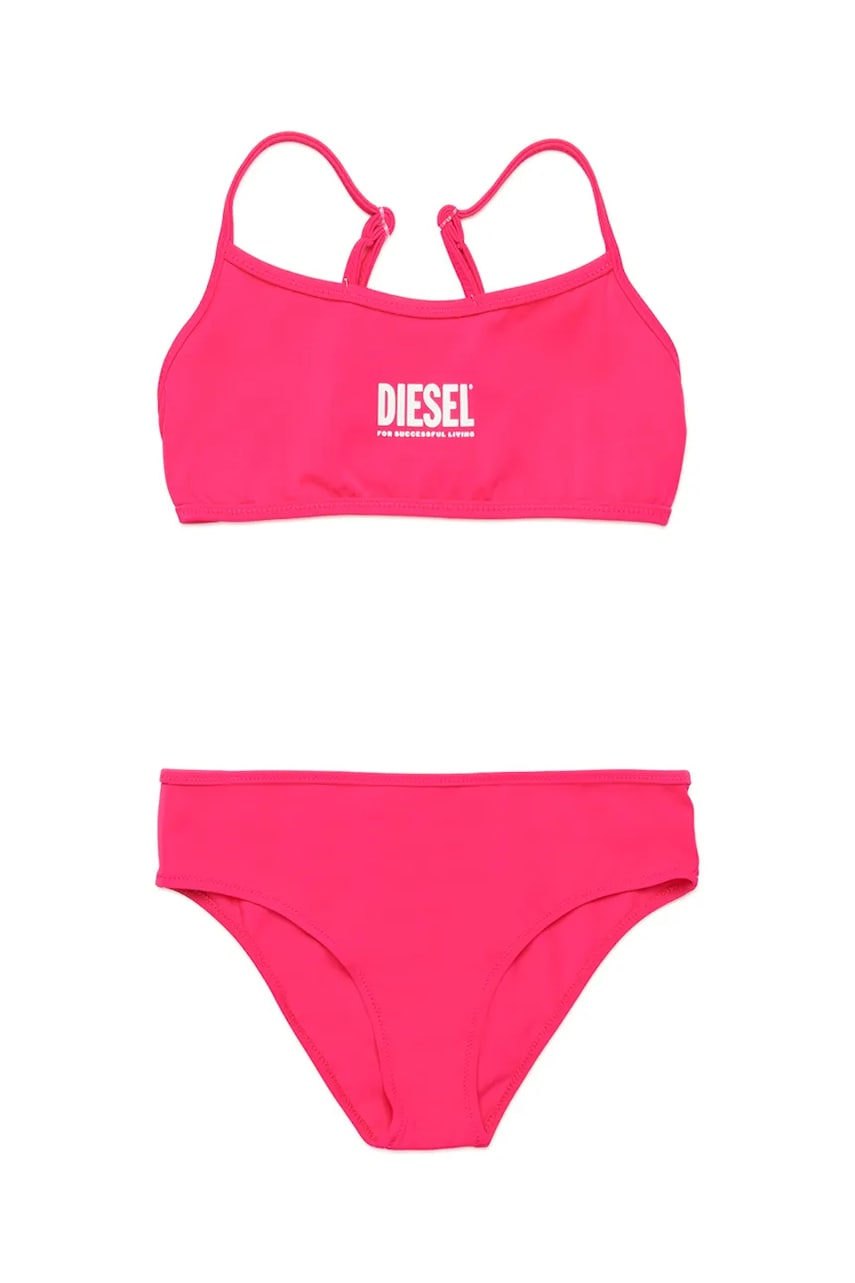 Diesel costum de baie pentru copii din două piese MNALAX SWIMSUIT culoarea roz, J02297 Diesel costum de baie pentru copii din două piese MNALAX SWIMSUIT culoarea roz, J02297