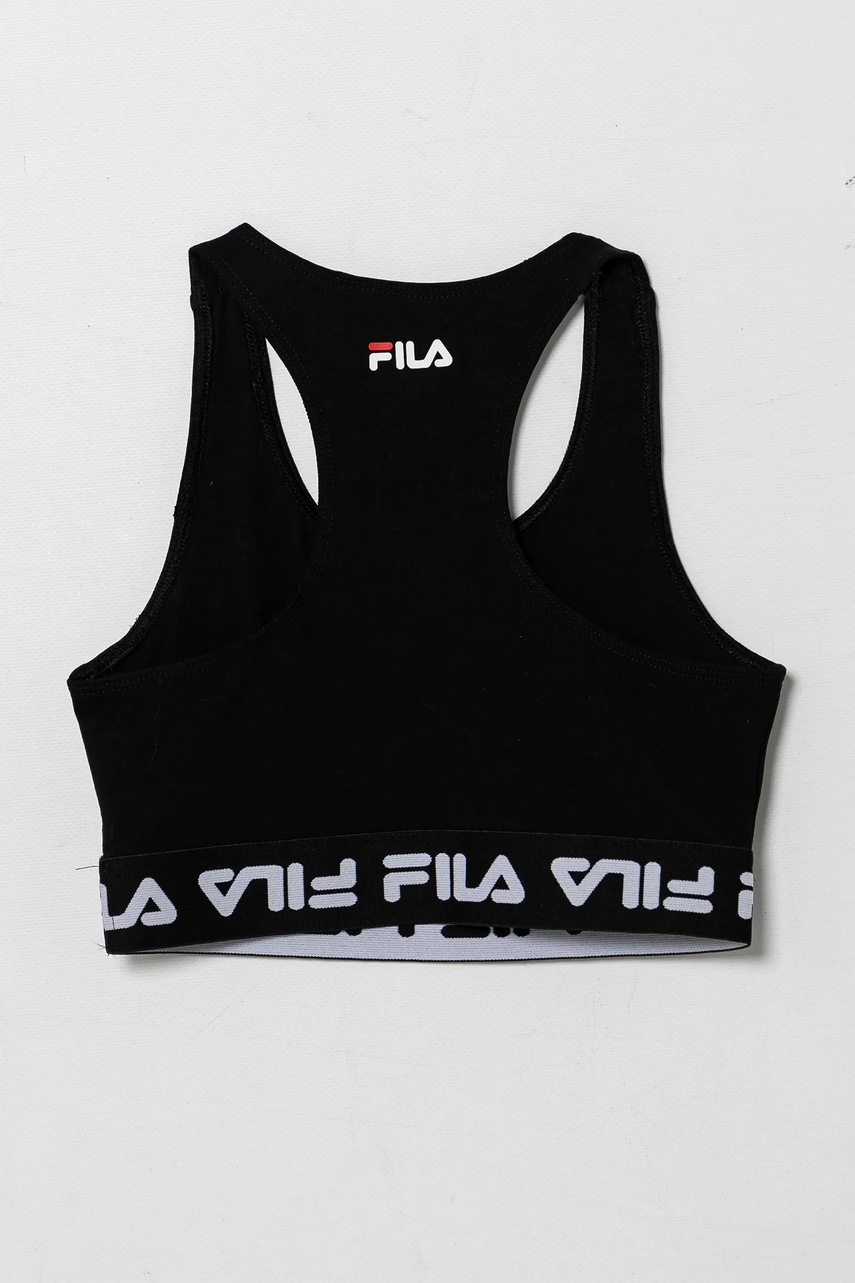 Дитячий спортивний бюстгальтер Fila LOHNWEILER колір чорний FAT0656