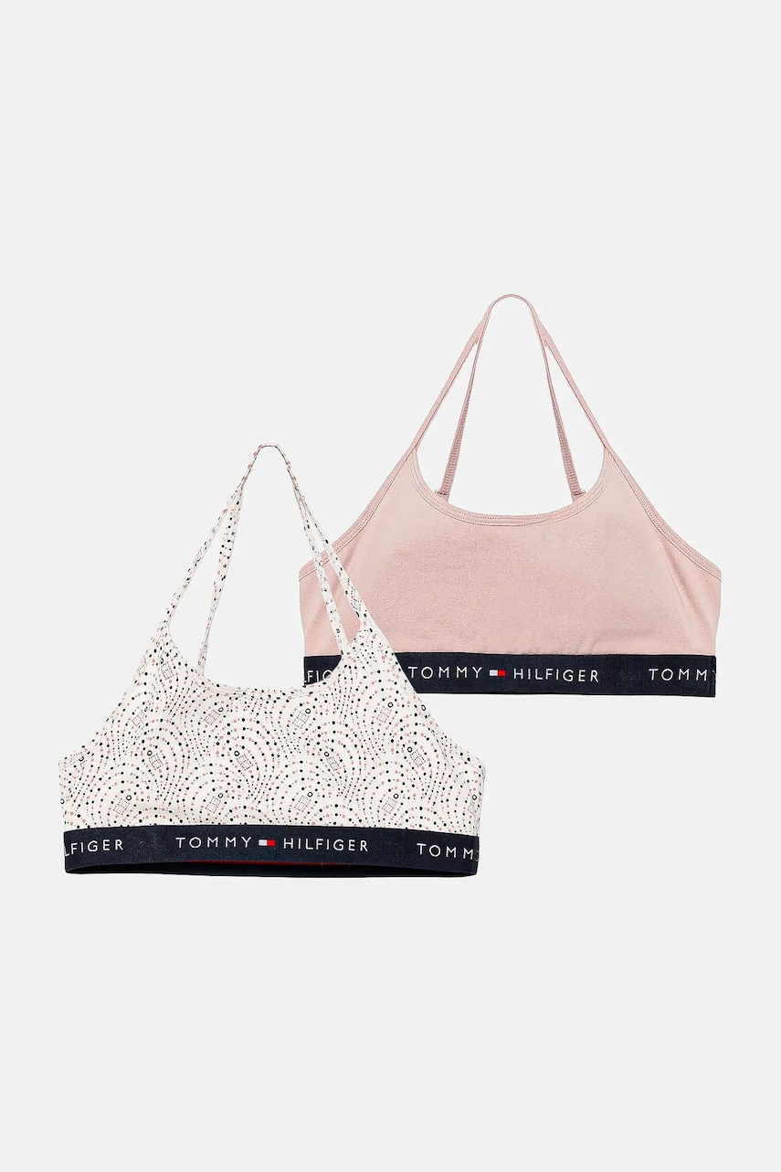 Levně Dětská podprsenka Tommy Hilfiger růžová barva, UG0UG00755