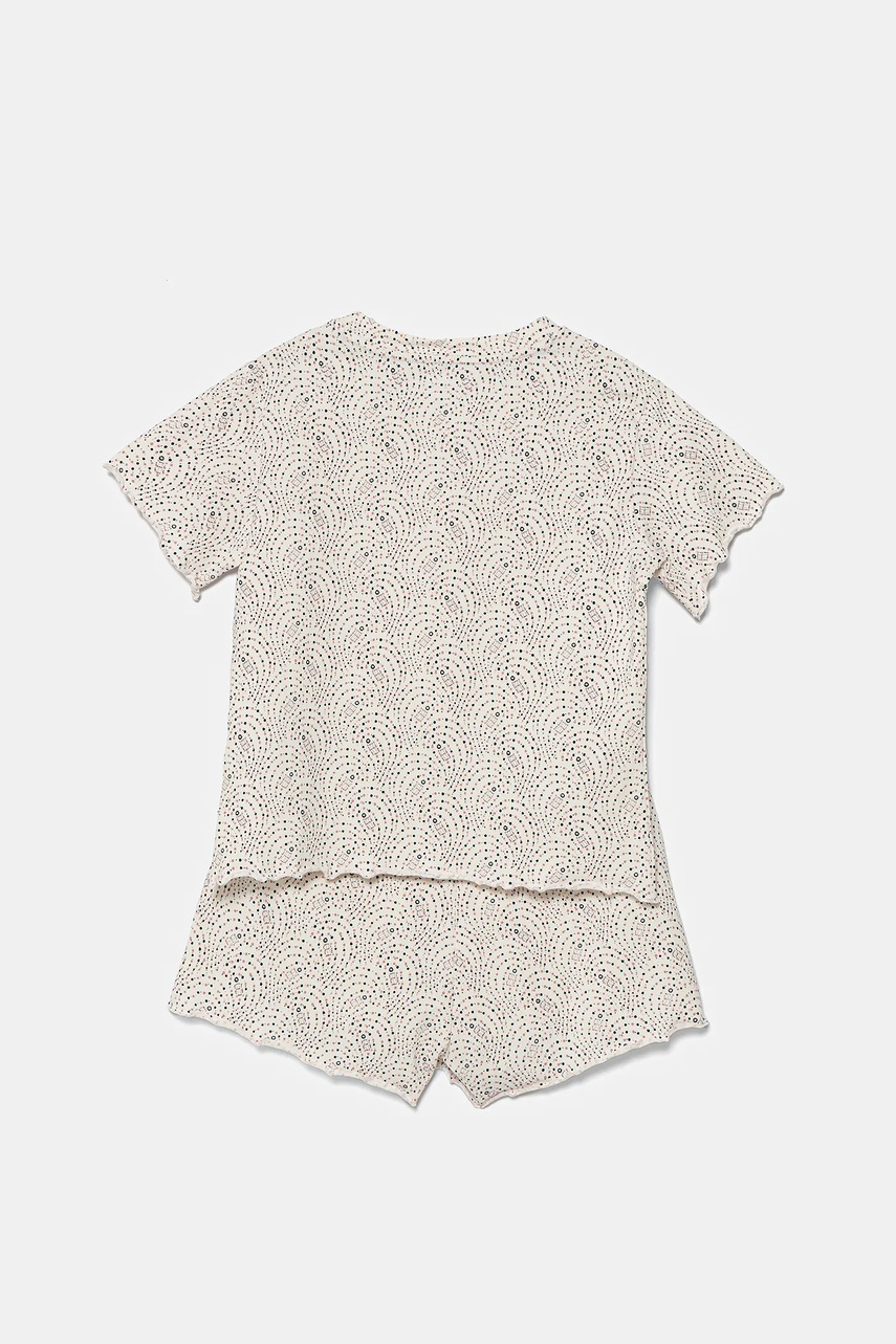 Детская пижама Tommy Hilfiger 2 шт цвет розовый узор UG0UG00783