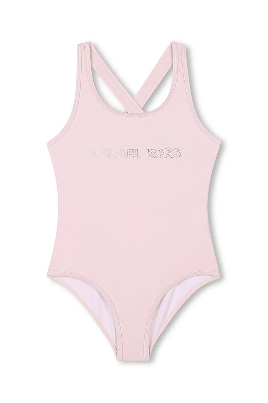 Michael Kors costum de baie dintr-o bucată pentru copii culoarea roz, R30302 Michael Kors costum de baie dintr-o bucată pentru copii culoarea roz, R30302