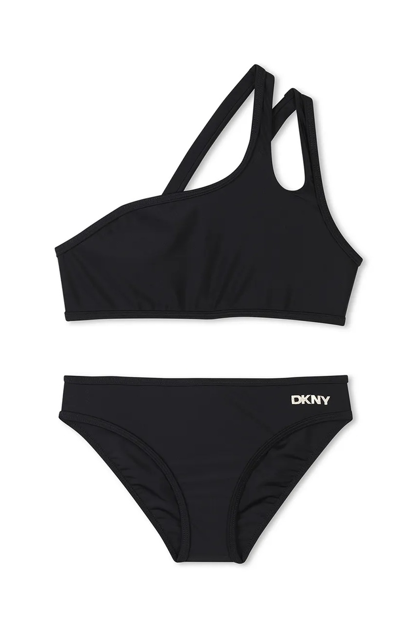 Dkny costum de baie pentru copii din două piese culoarea negru, D62255