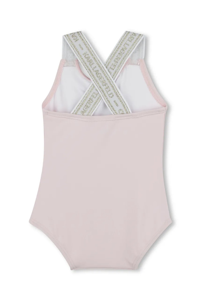 Детский слитный купальник Karl Lagerfeld цвет розовый Z30512