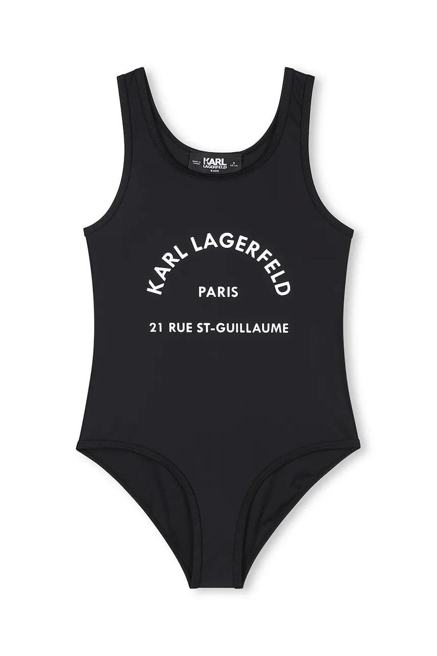 Karl Lagerfeld costum de baie dintr-o bucată pentru copii culoarea negru, Z30444 Karl Lagerfeld costum de baie dintr-o bucată pentru copii culoarea negru, Z30444