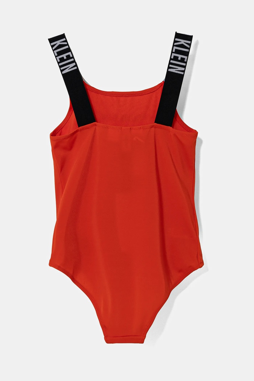 Детский слитный купальник Calvin Klein Jeans цвет красный KY0KY00098