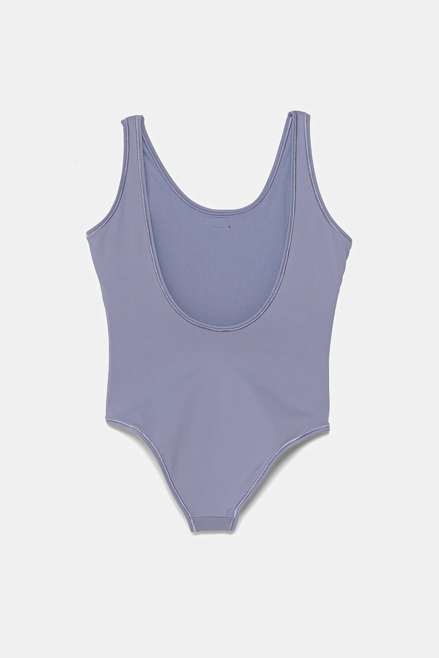 Детский слитный купальник Calvin Klein Jeans цвет фиолетовый KY0KY00099