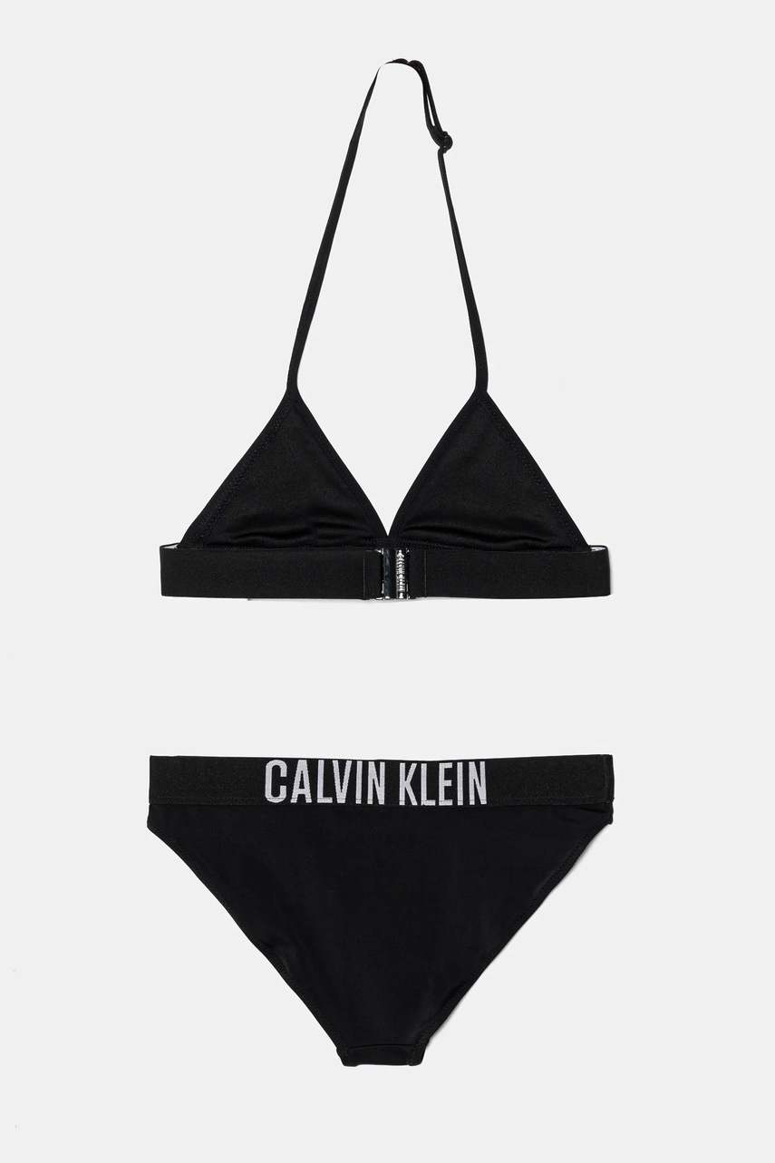 Детский раздельный купальник Calvin Klein Jeans цвет чёрный KY0KY00090 Детский раздельный купальник Calvin Klein Jeans цвет чёрный KY0KY00090