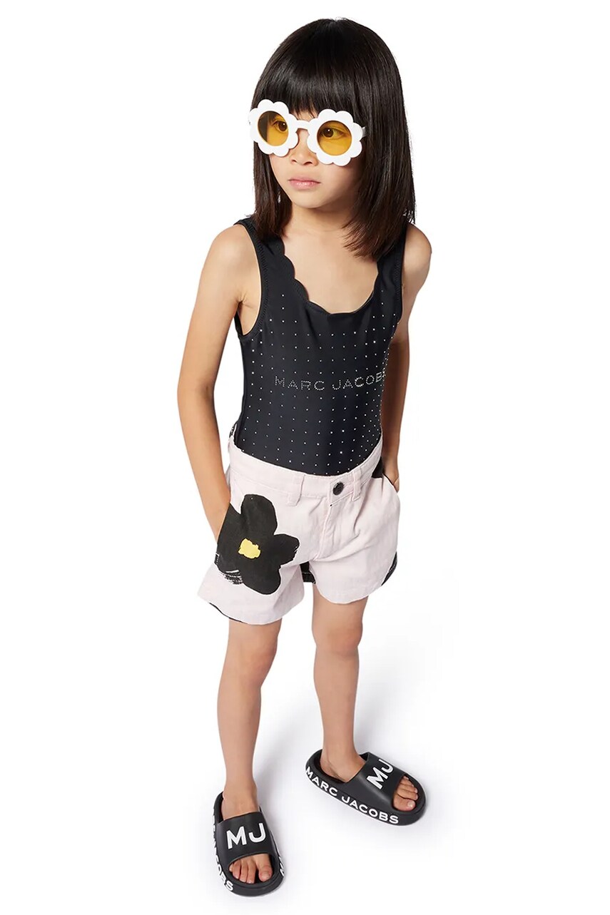 Marc Jacobs costum de baie dintr-o bucată pentru copii culoarea negru, W60524