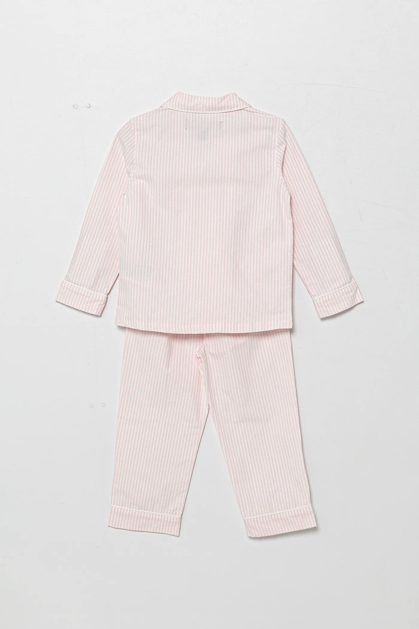 Детская хлопковая пижама Polo Ralph Lauren 2 шт цвет розовый узор 3P0198 Детская хлопковая пижама Polo Ralph Lauren 2 шт цвет розовый узор 3P0198