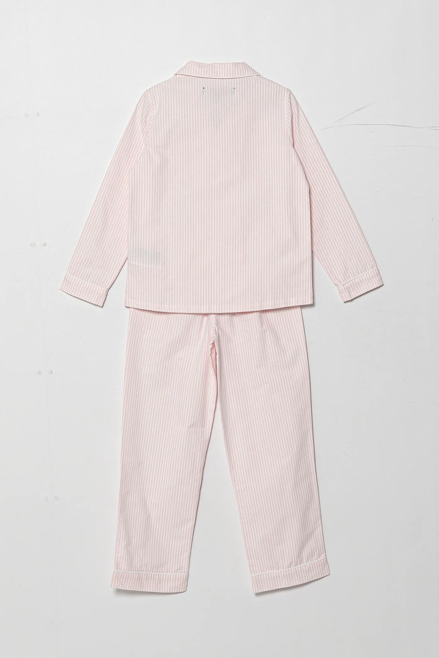 Детская хлопковая пижама Polo Ralph Lauren 2 шт цвет розовый узор 4P0198 Детская хлопковая пижама Polo Ralph Lauren 2 шт цвет розовый узор 4P0198