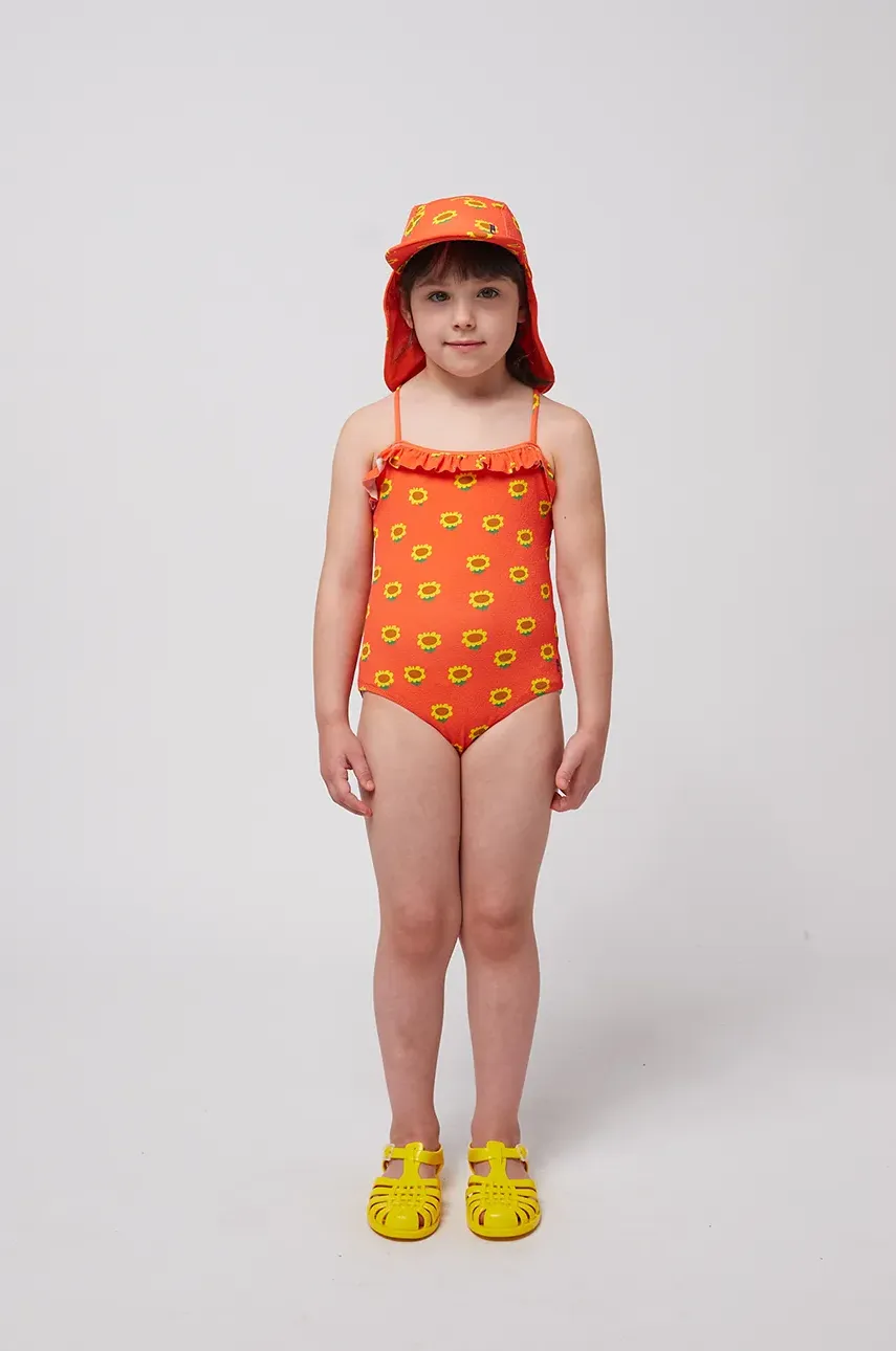 Bobo Choses costum de baie dintr-o bucată pentru copii Sunflower culoarea portocaliu, 125AC114