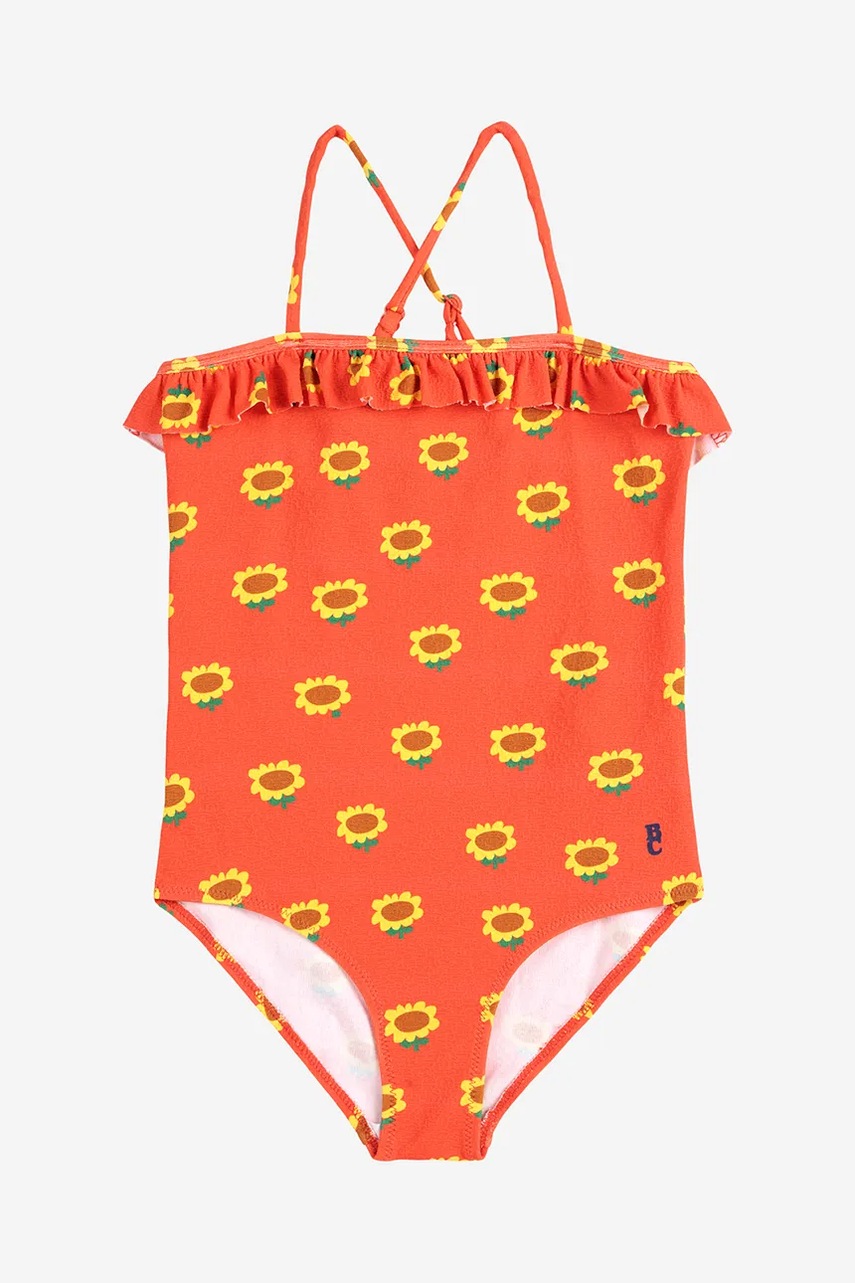 Суцільний дитячий купальник Bobo Choses Sunflower колір помаранчевий 125AC114