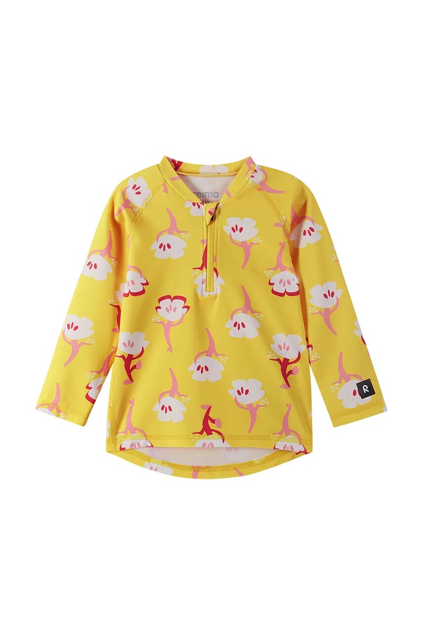 Reima longsleeve de baie pentru bebeluși Tuvalu culoarea galben, 5200133A
