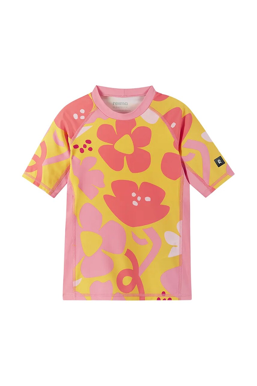 Reima tricou de inot pentru copii Joonia culoarea galben, 5200138D