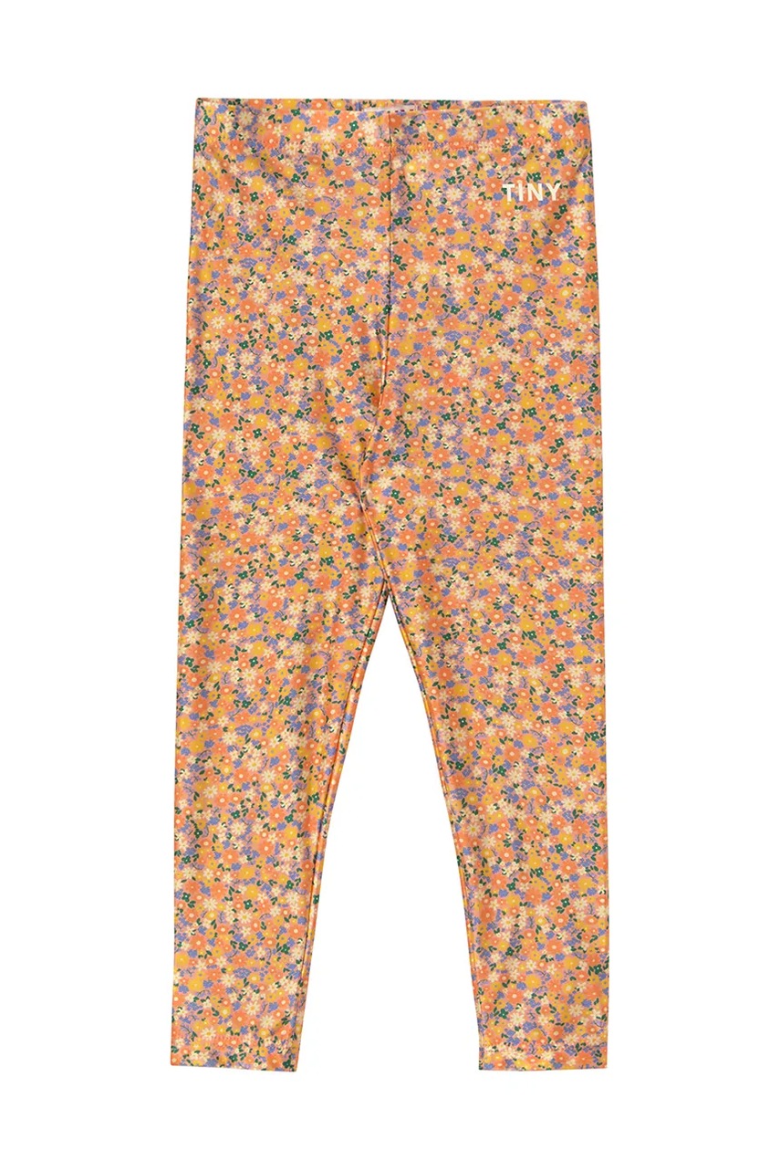 Дитячі легінси для плавання Tinycottons GARDEN LEGGINGS колір помаранчевий SS25-288