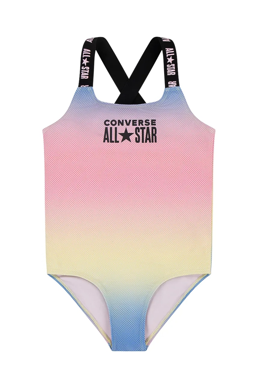 Converse costum de baie dintr-o bucată pentru copii culoarea roz, 3CD418
